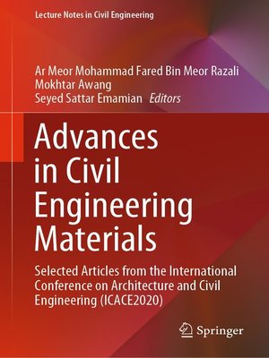 cover image of Advances in Civil Engineering Materials